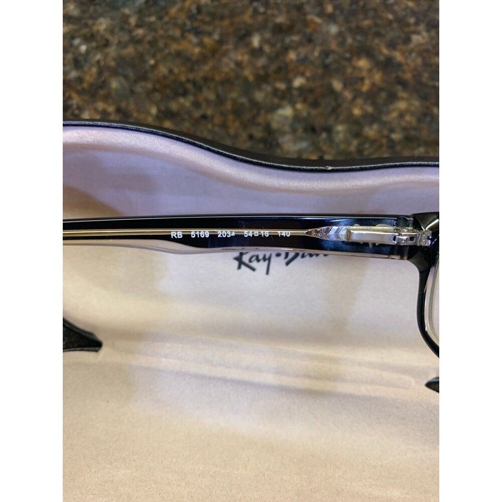 Ray-Ban Glasses Frames RB5169 2034 54 -16 140 Black/Transparent LIKE NEW - Picture 5 of 8